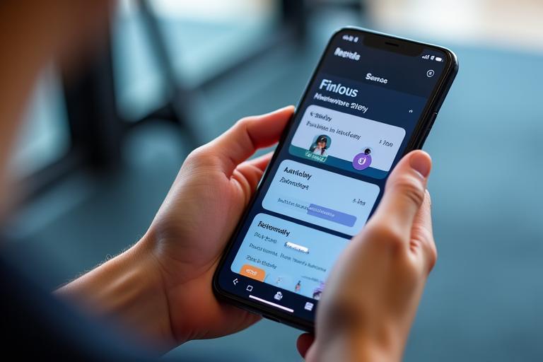 Smartphone mostrando la app de fitness con inteligencia artificial de Vitales Ascenso