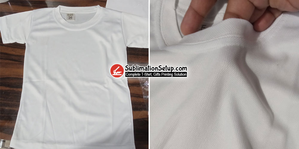 white round neck t-shirt printing for kids